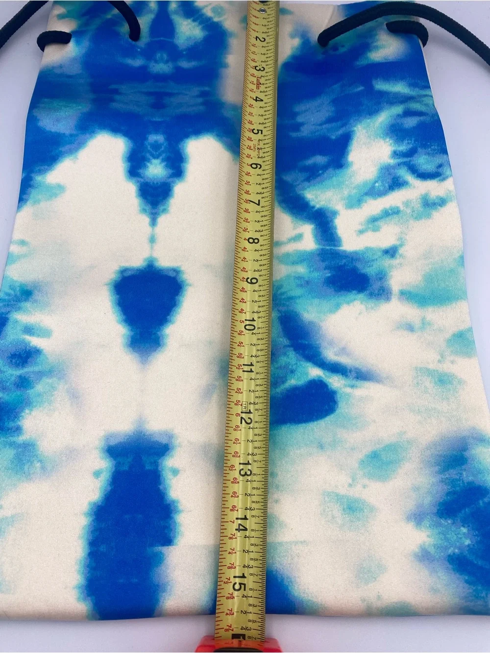 triangl swimwear Blue & White Tie-Dye Drawstring Bag